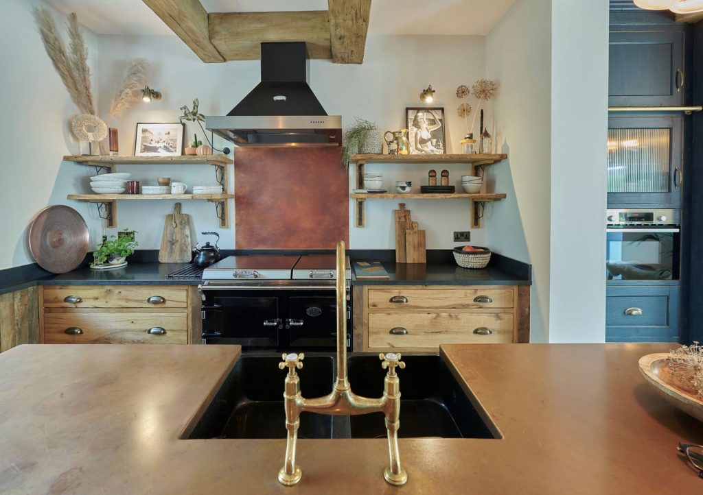 Brass top kitchen