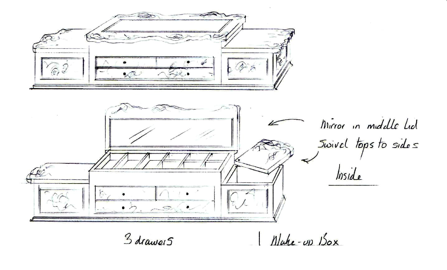 Ornate Bespoke Jewellery box-1