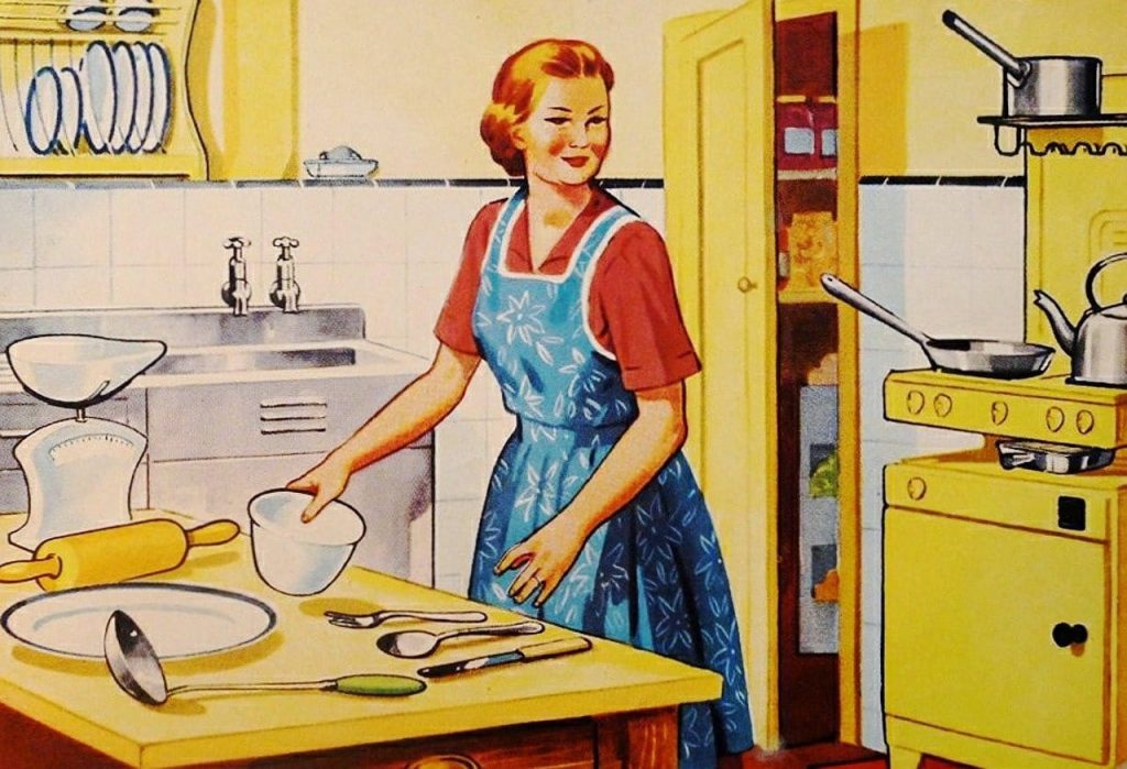 1950s and 1960s kitchen