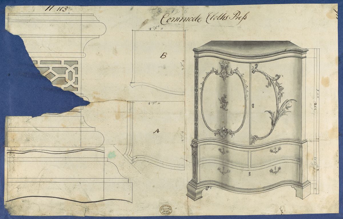 Thomas Chippendale cabinet making designs