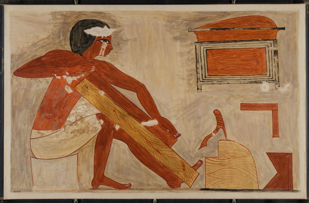 Ancient Egyptian woodworker